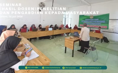 Seminar Hasil Penelitian dan Pengabdian Kepada Masyarakat: Meningkatkan Kualitas dan Kapasitas Dosen STAI Darussalam Lampung